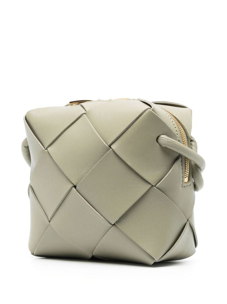 Green Loop Leather Cross Body Bag
