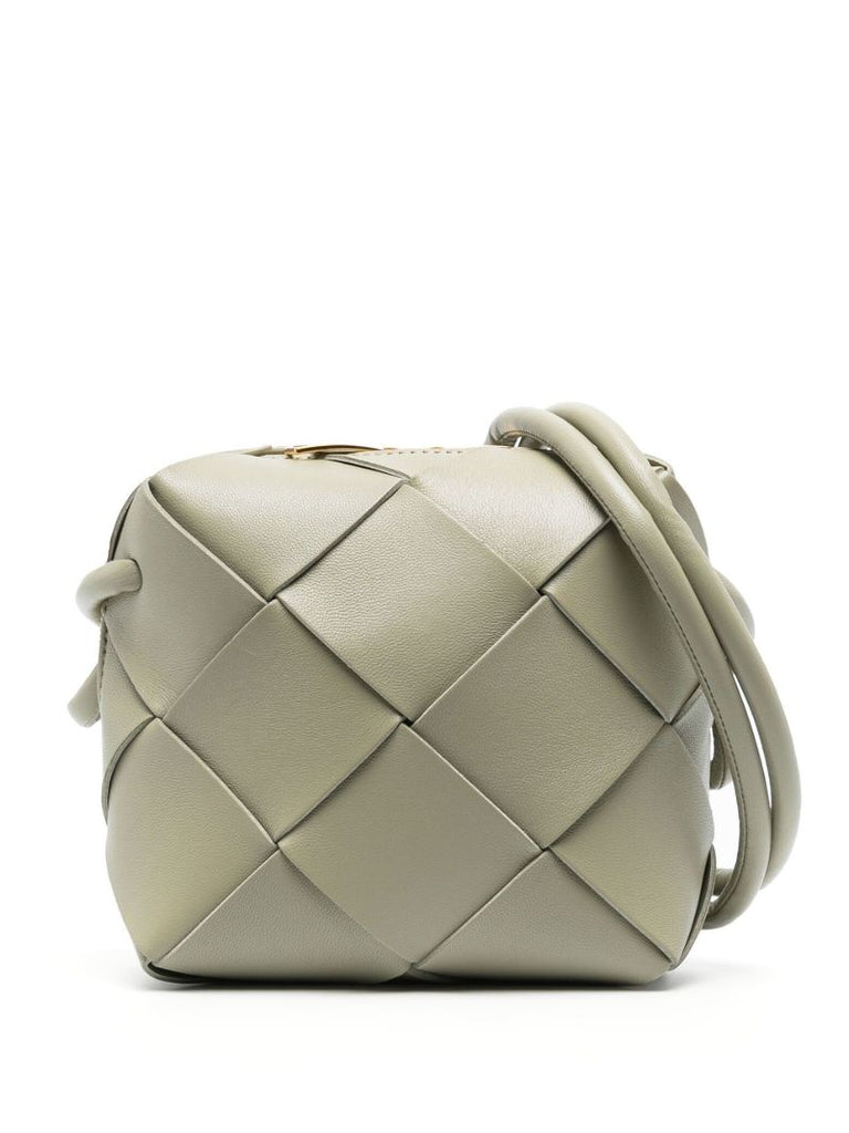 Green Loop Leather Cross Body Bag