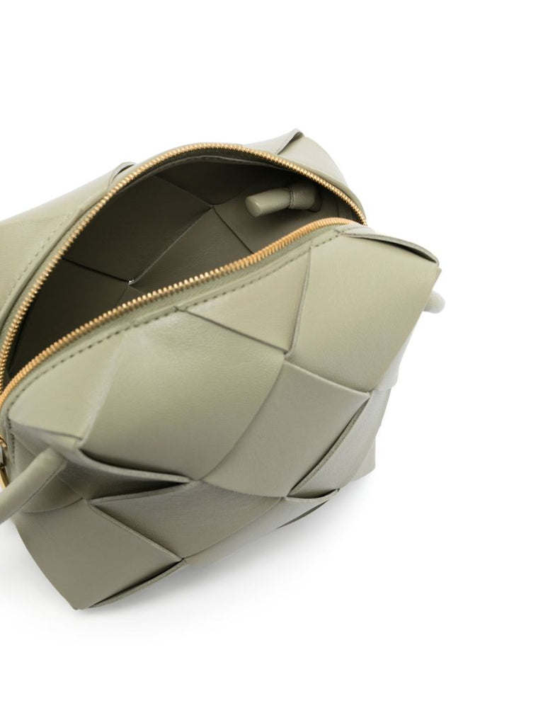 Green Loop Leather Cross Body Bag