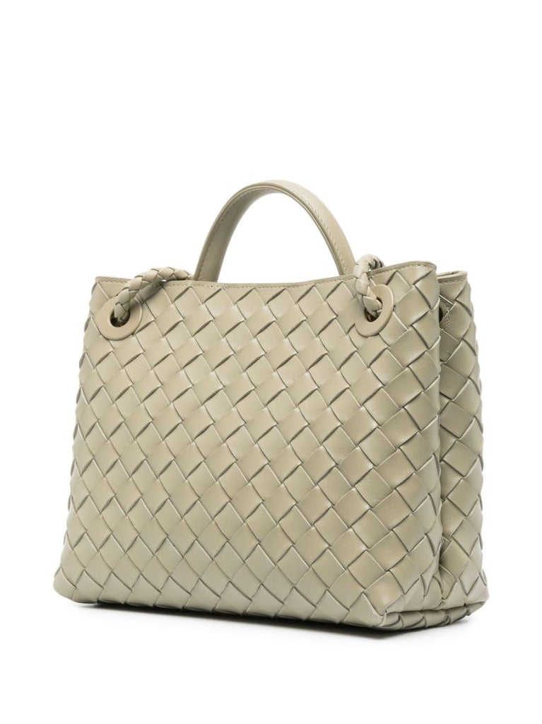 Beige Small Andiamo Top Handle Bag