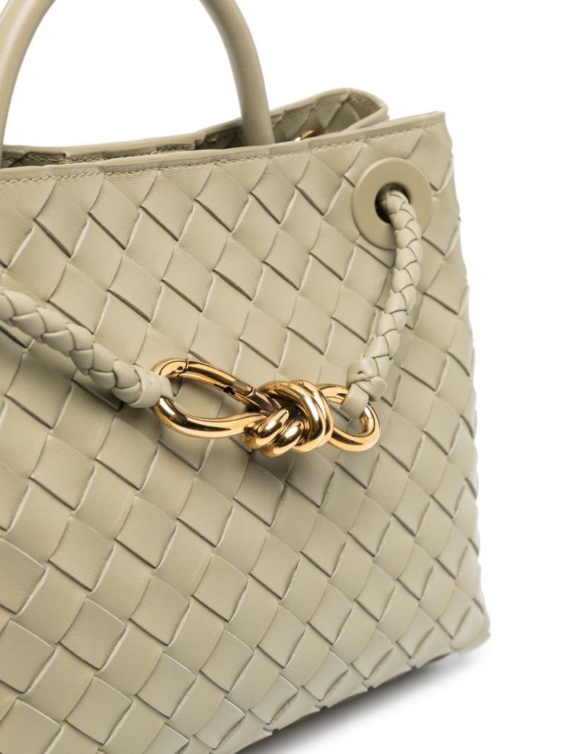 Beige Small Andiamo Top Handle Bag