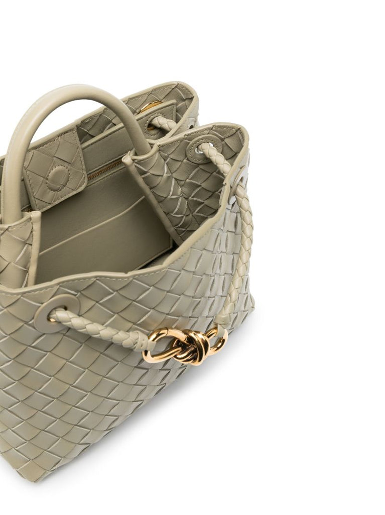 Beige Small Andiamo Top Handle Bag