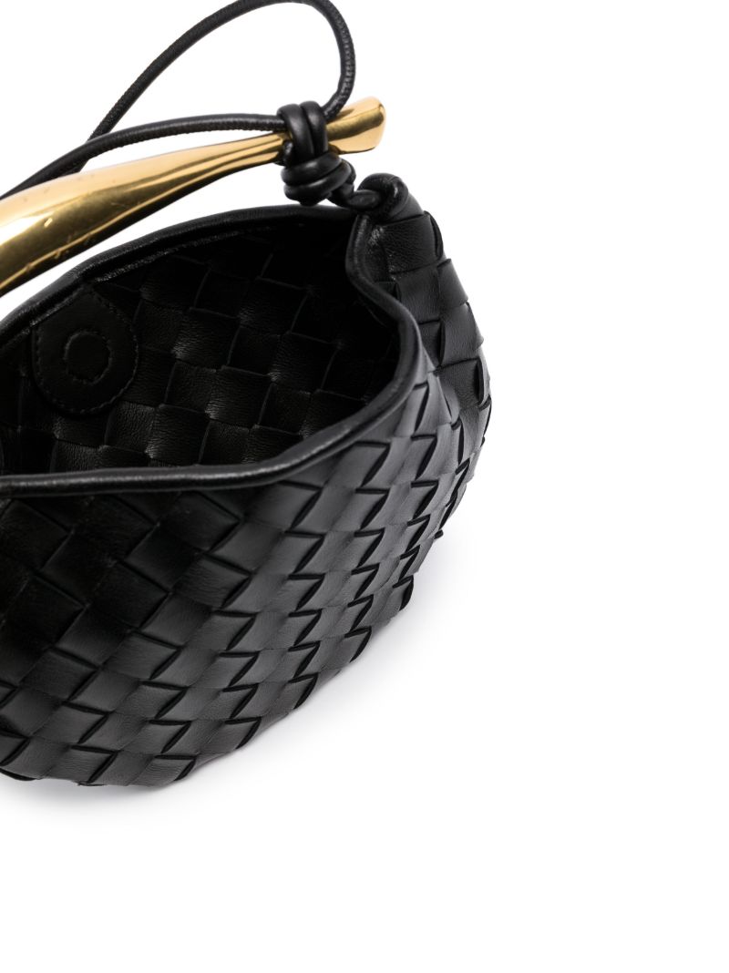 Black Mini Sardine Intrecciato-leather Bag