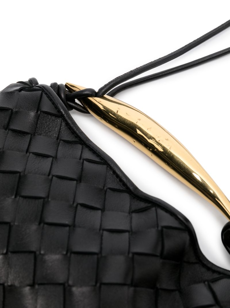 Black Mini Sardine Intrecciato-leather Bag