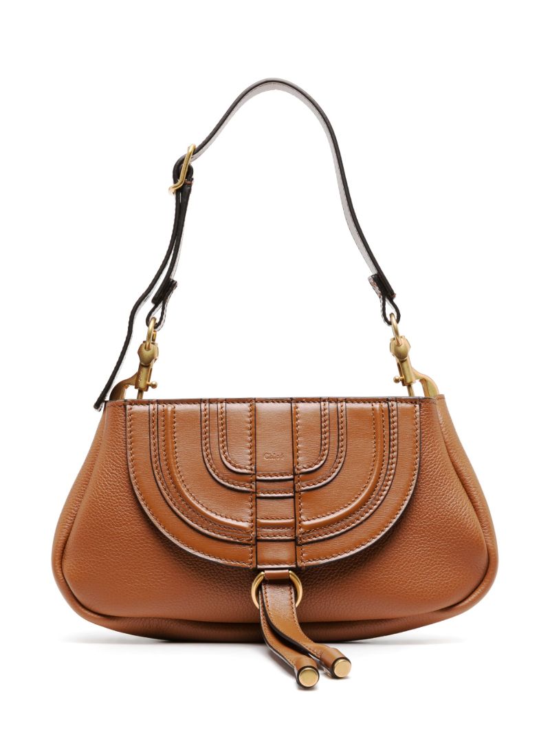 Brown Marcie Leather Shoulder Bag