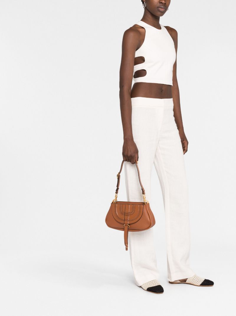 Brown Marcie Leather Shoulder Bag