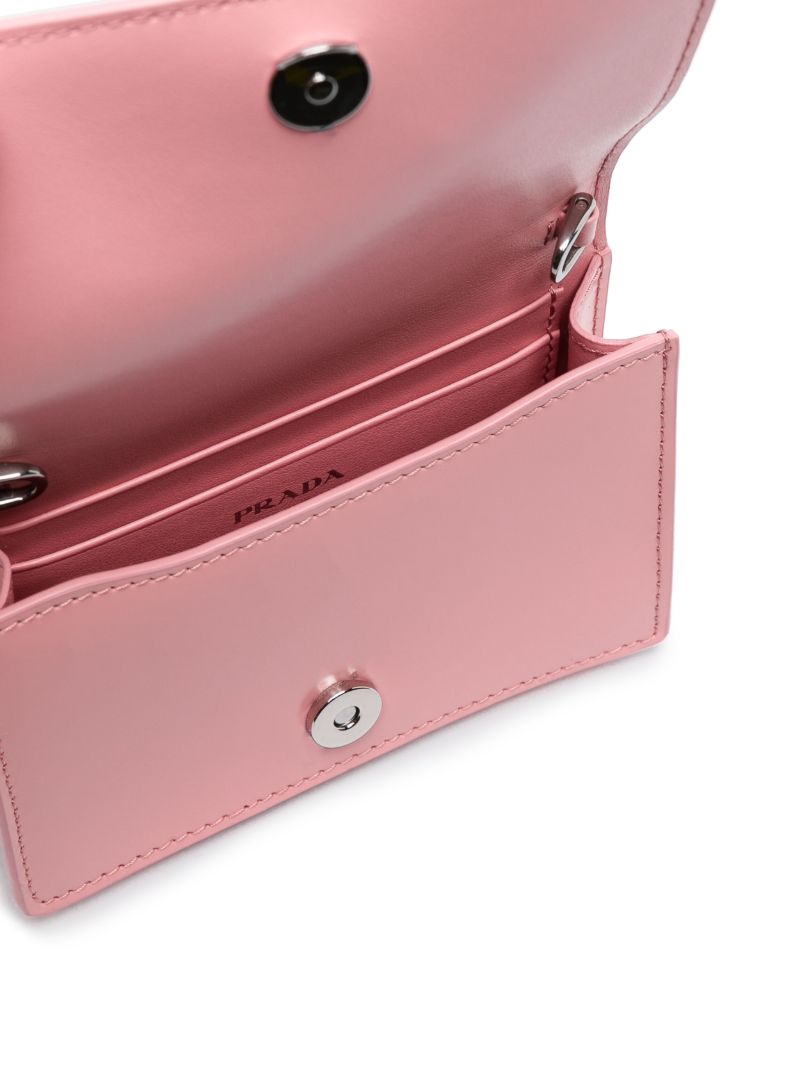 Pink  Logo Plaque Cross Body Bag