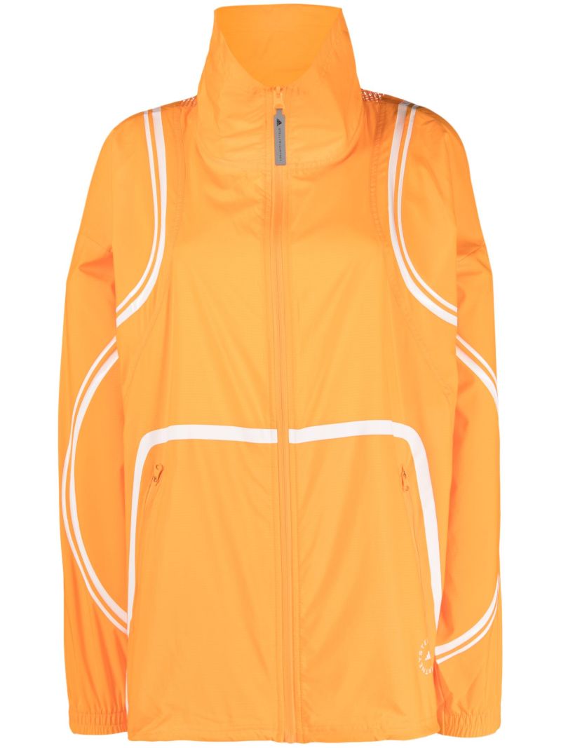 Orange Zip-up Track Jacket
