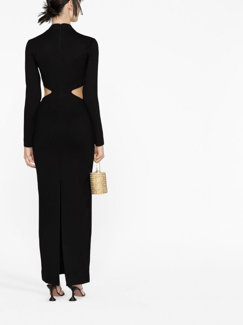 Black Arlette Cut-out Maxi Dress