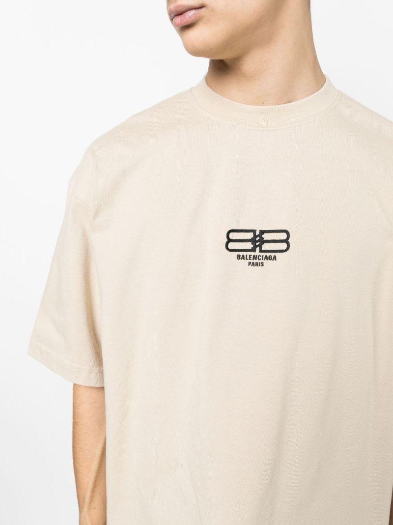 Neutral Embroidered Logo T-shirt