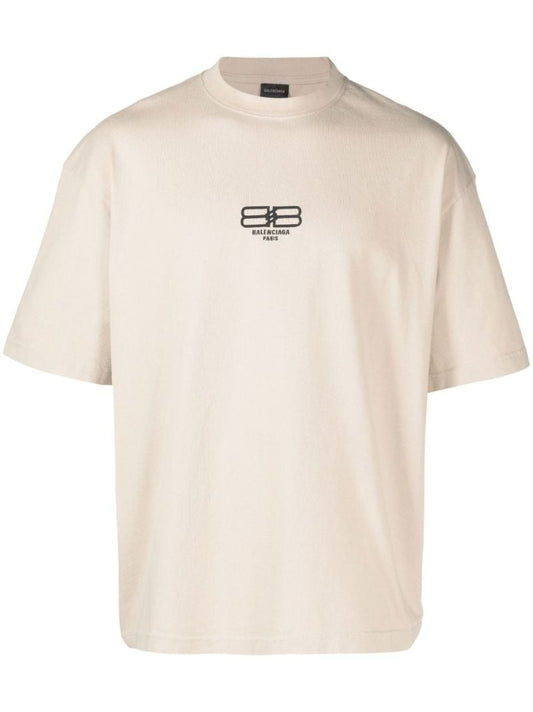Neutral Embroidered Logo T-shirt