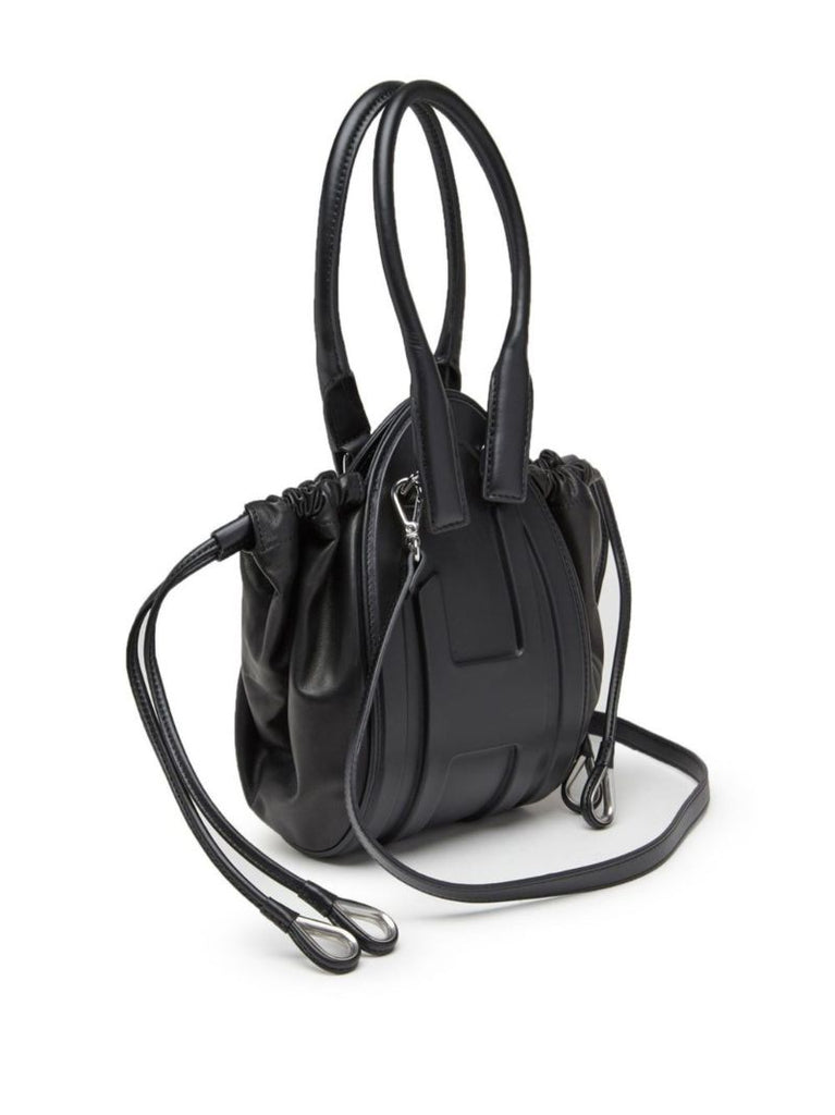 Black Small 1dr-fold Bucket Bag