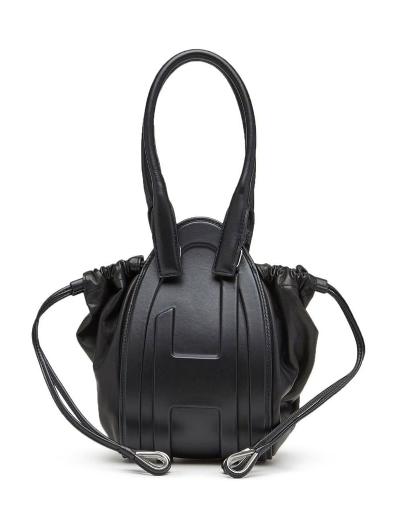 Black Small 1dr-fold Bucket Bag