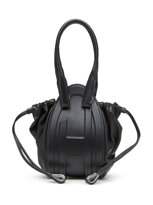 Black Small 1dr-fold Bucket Bag