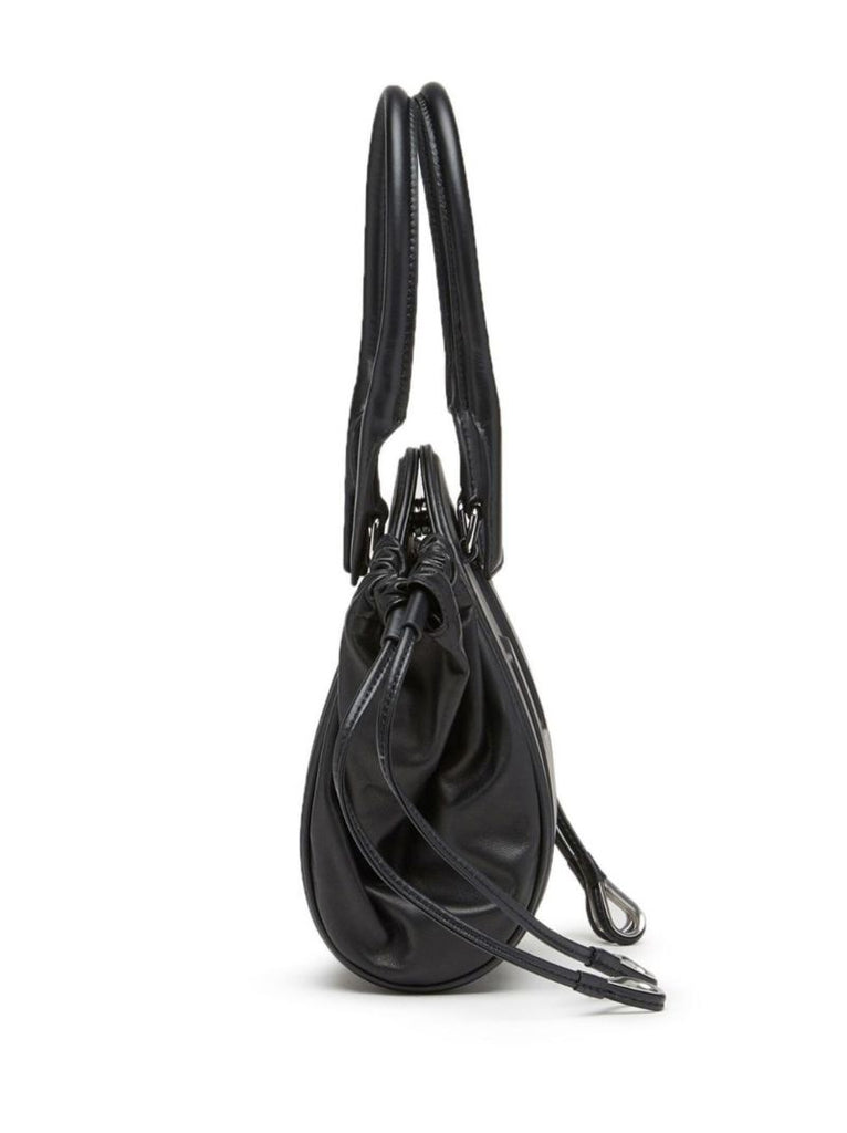 Black Small 1dr-fold Bucket Bag
