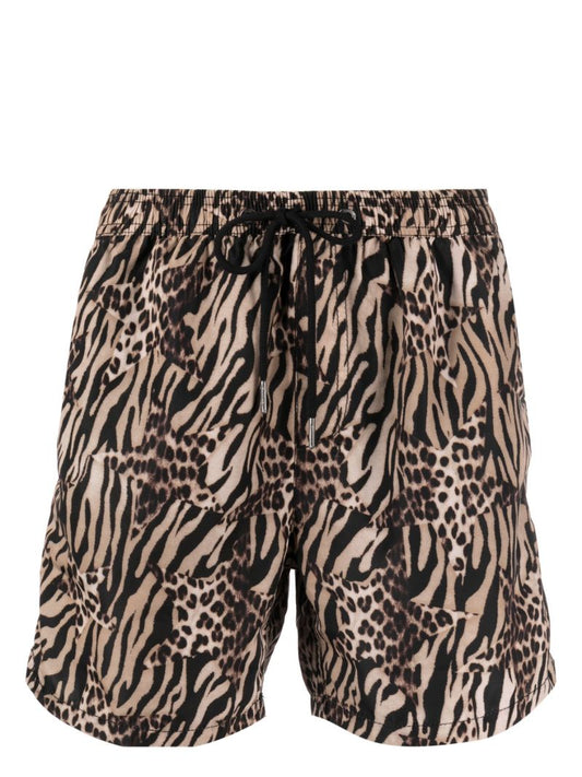 Brown Zoo Burner Swim Shorts