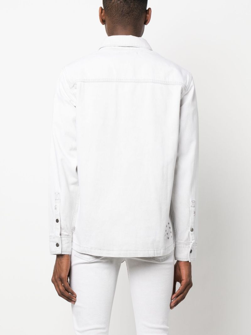 Grey Scorpio Habits Denim Shirt