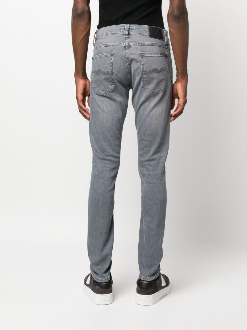 Grey Tight Terry Slim-fit Jeans
