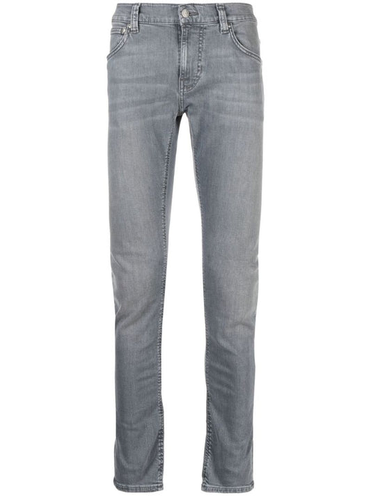Grey Tight Terry Slim-fit Jeans