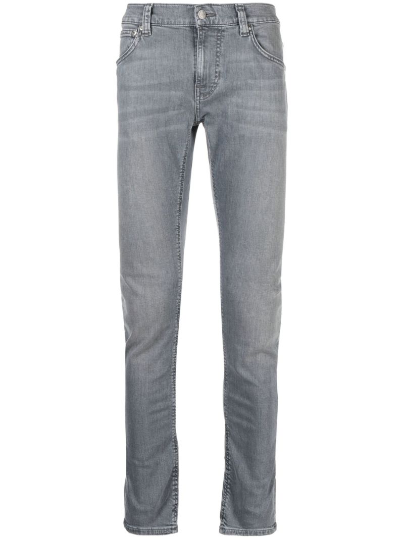 Grey Tight Terry Slim-fit Jeans