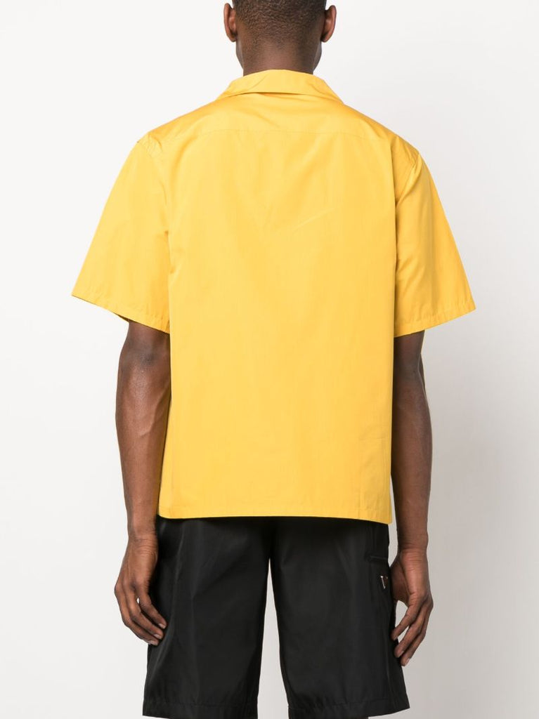Yellow Graphic Print Short Sleeve Shirt