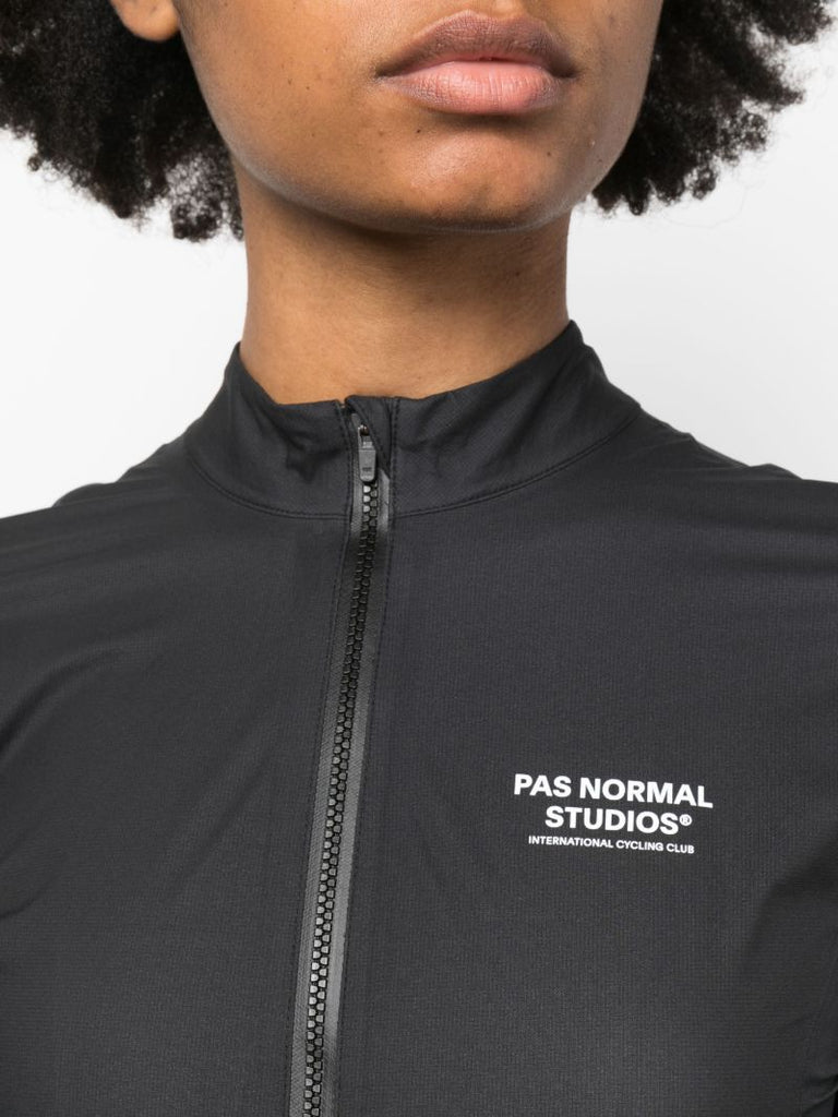 Black Mechanism Cycling Rain Jacket