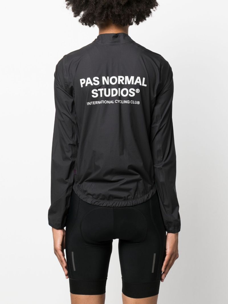 Black Mechanism Cycling Rain Jacket