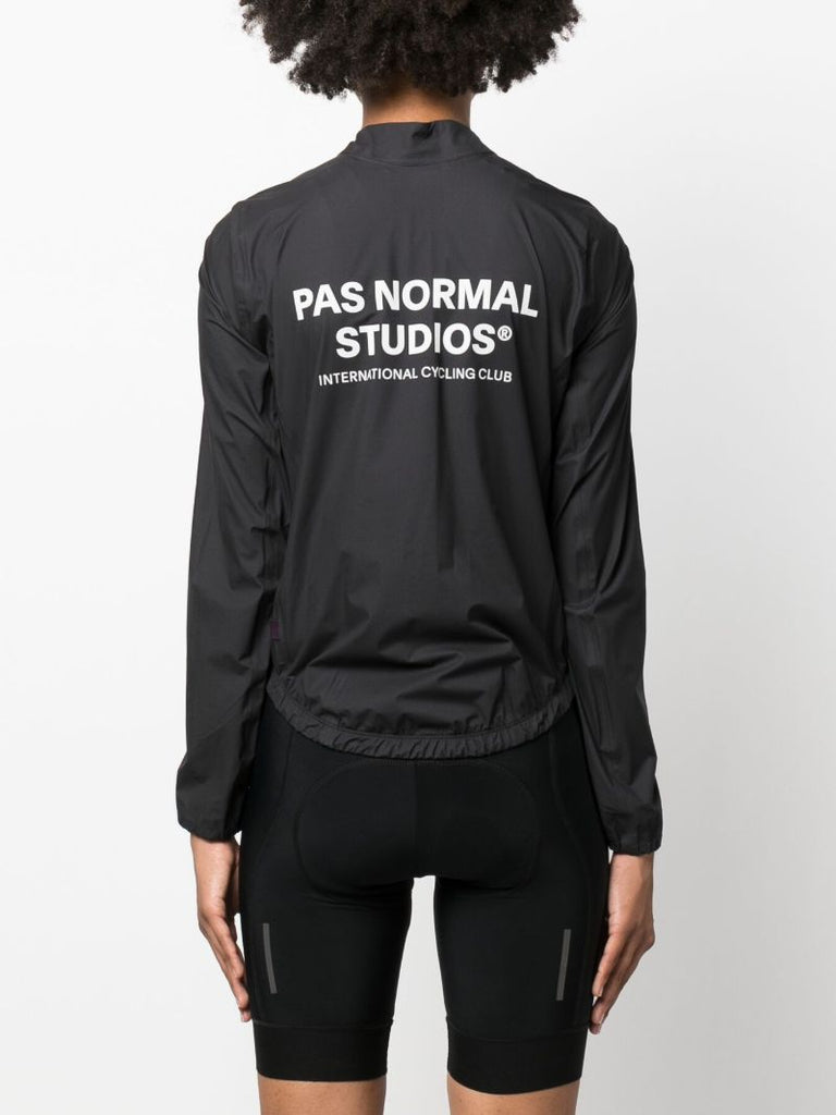 Black Mechanism Cycling Rain Jacket