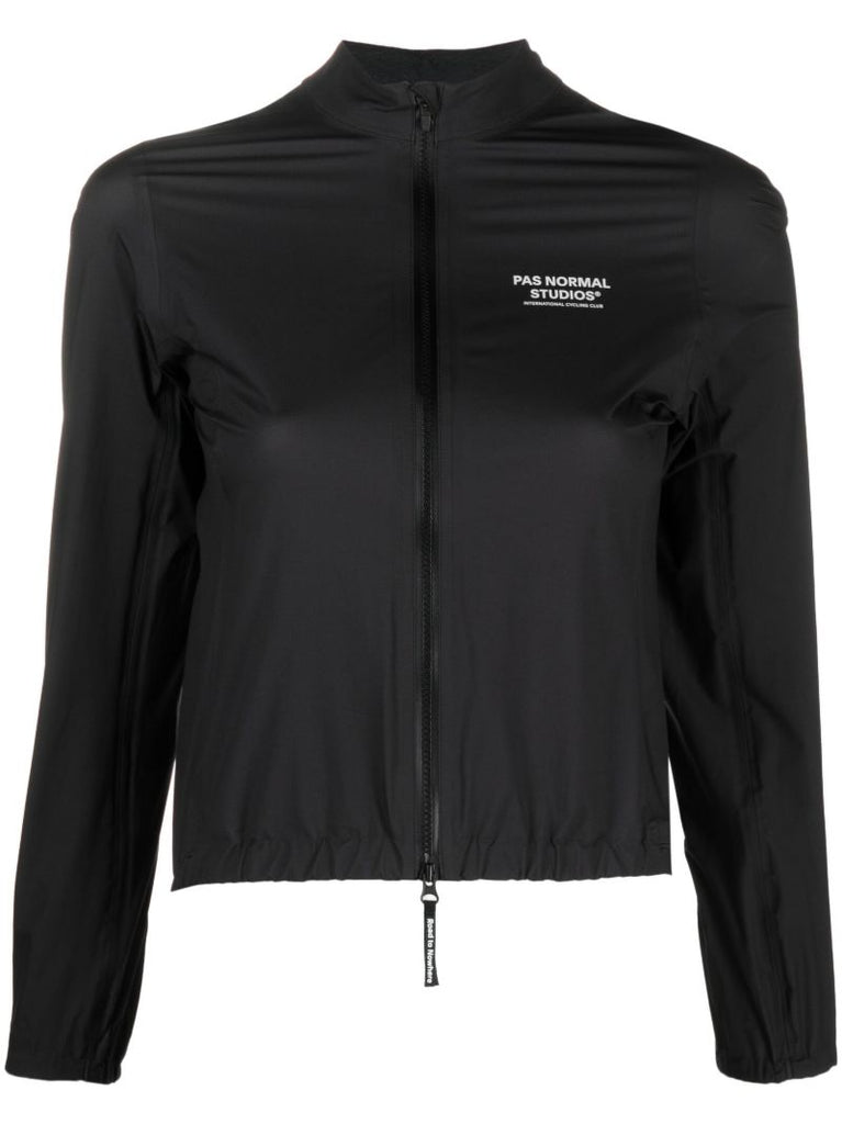 Black Mechanism Cycling Rain Jacket
