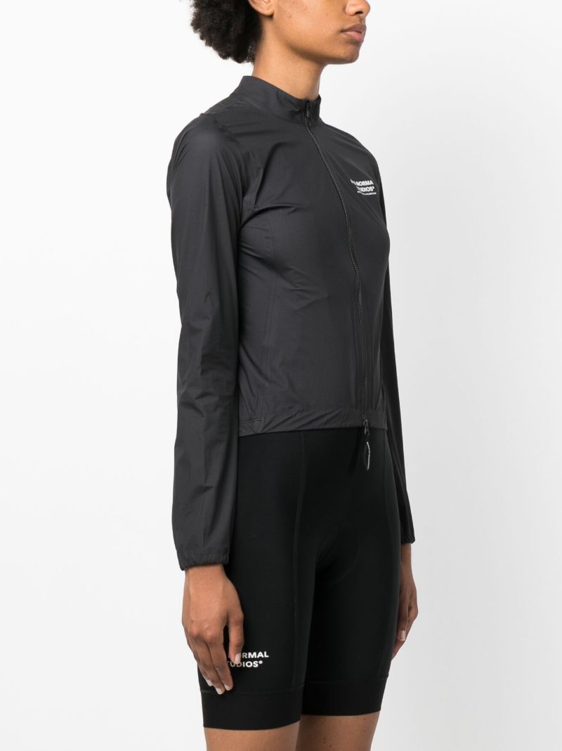 Black Mechanism Cycling Rain Jacket