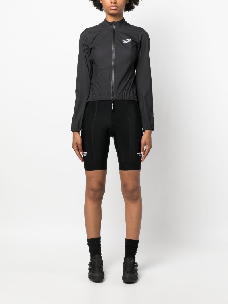 Black Mechanism Cycling Rain Jacket
