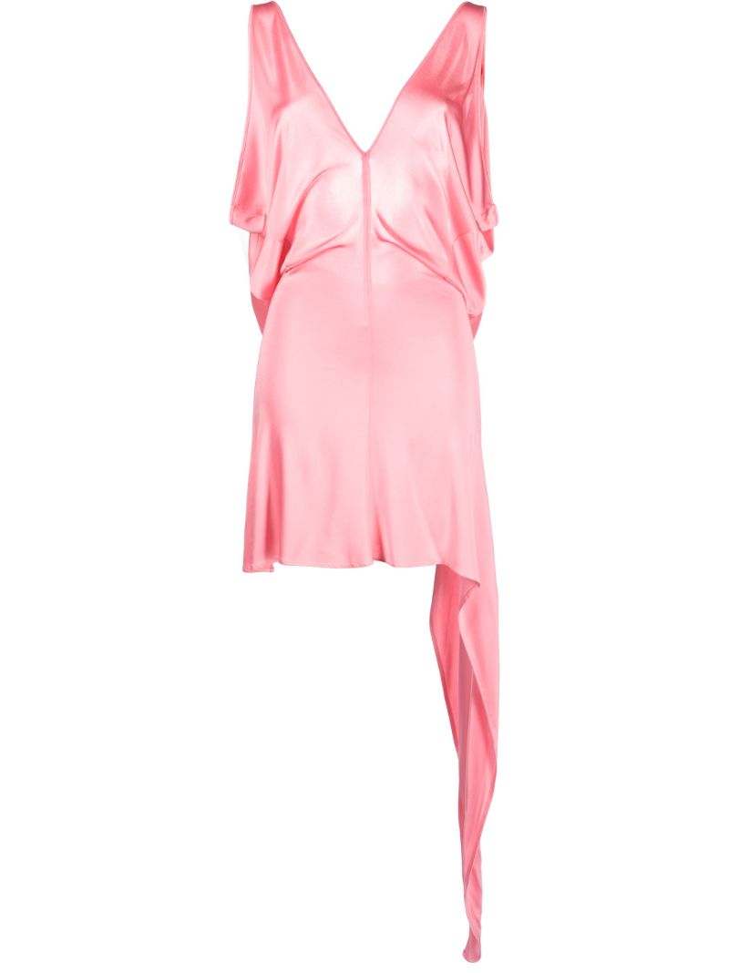 Pink Backless Mini Dress