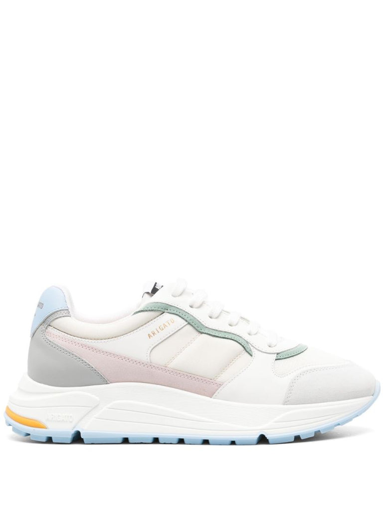 White Rush Panelled Low-top Sneakers