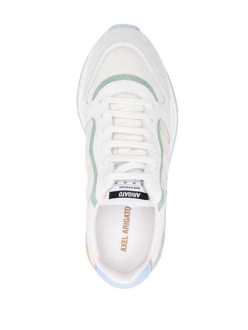 White Rush Panelled Low-top Sneakers