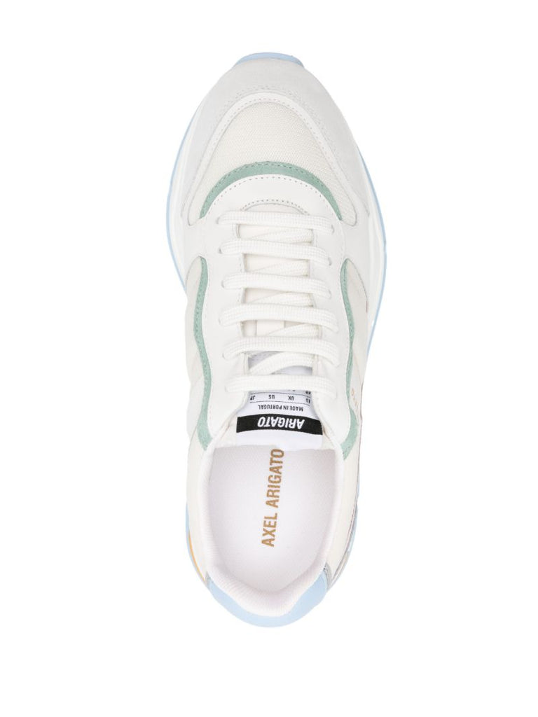 White Rush Panelled Low-top Sneakers