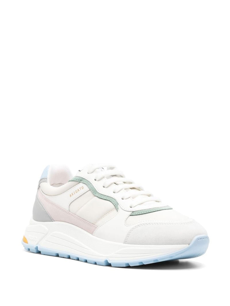White Rush Panelled Low-top Sneakers