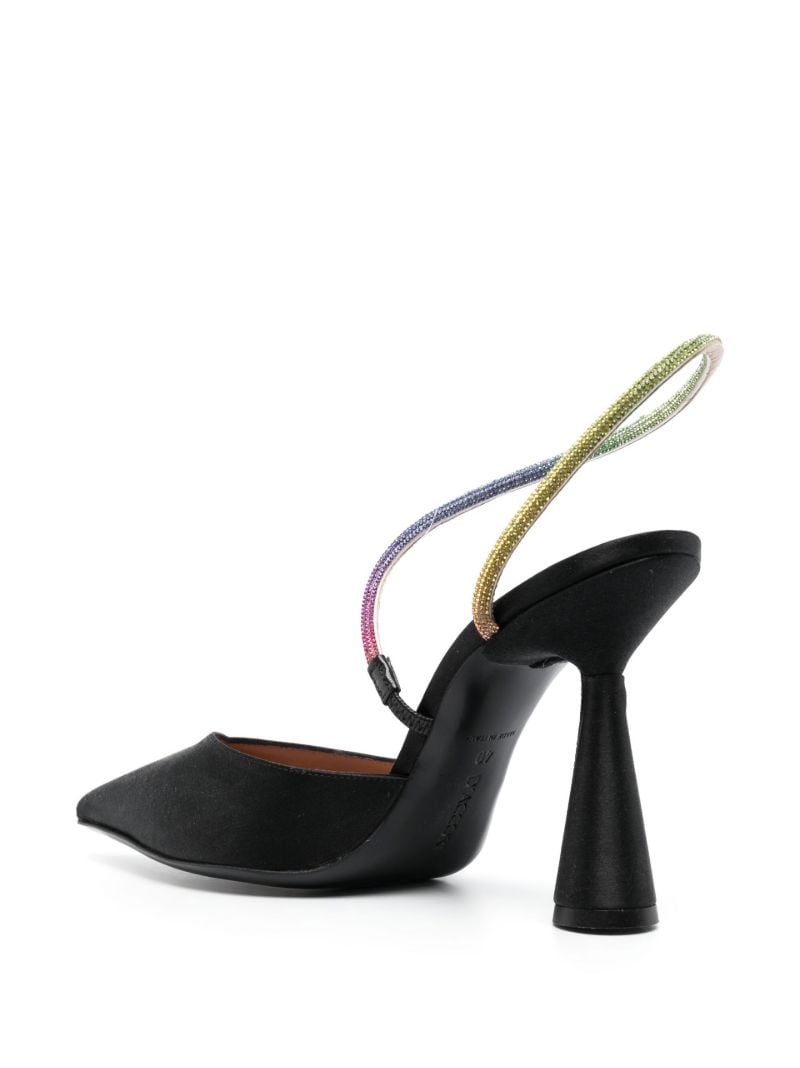 Black Saturn 100 Slingback Pumps