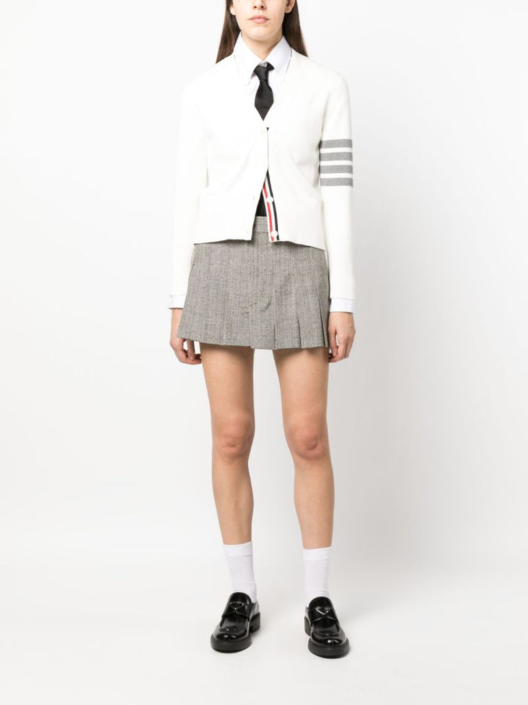 White V-neck Cardigan