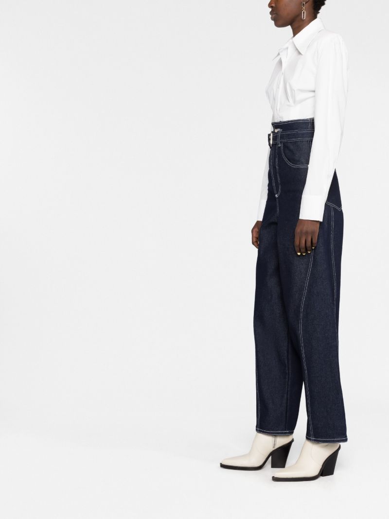 Blue Wide-leg Jeans