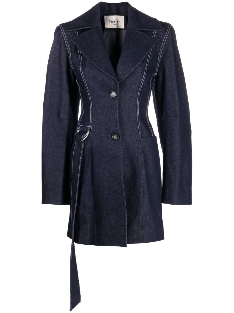 Blue D-ring Denim Blazer