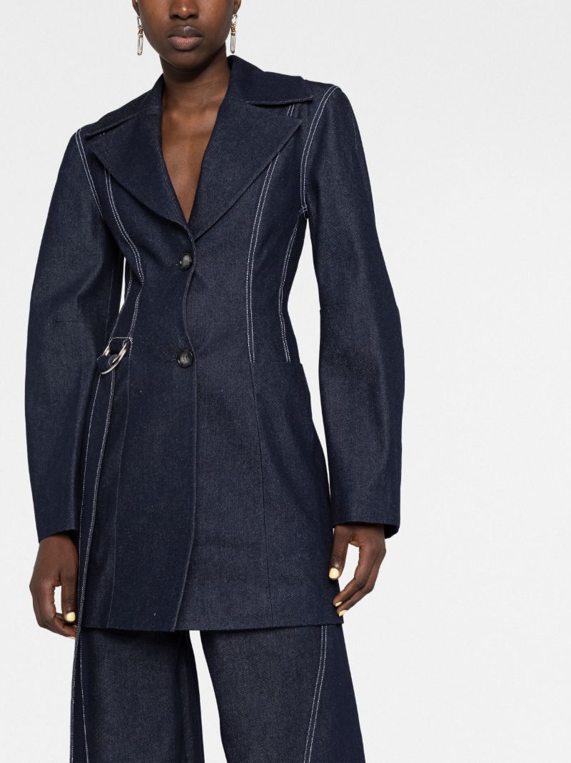 Blue D-ring Denim Blazer