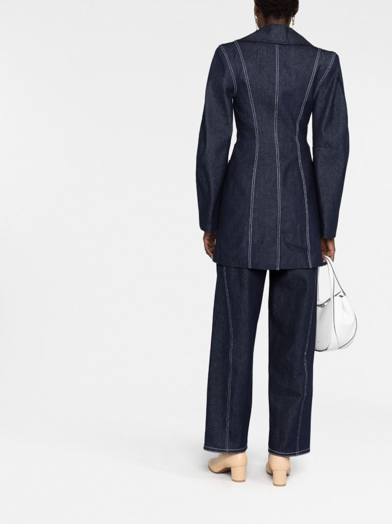 Blue D-ring Denim Blazer