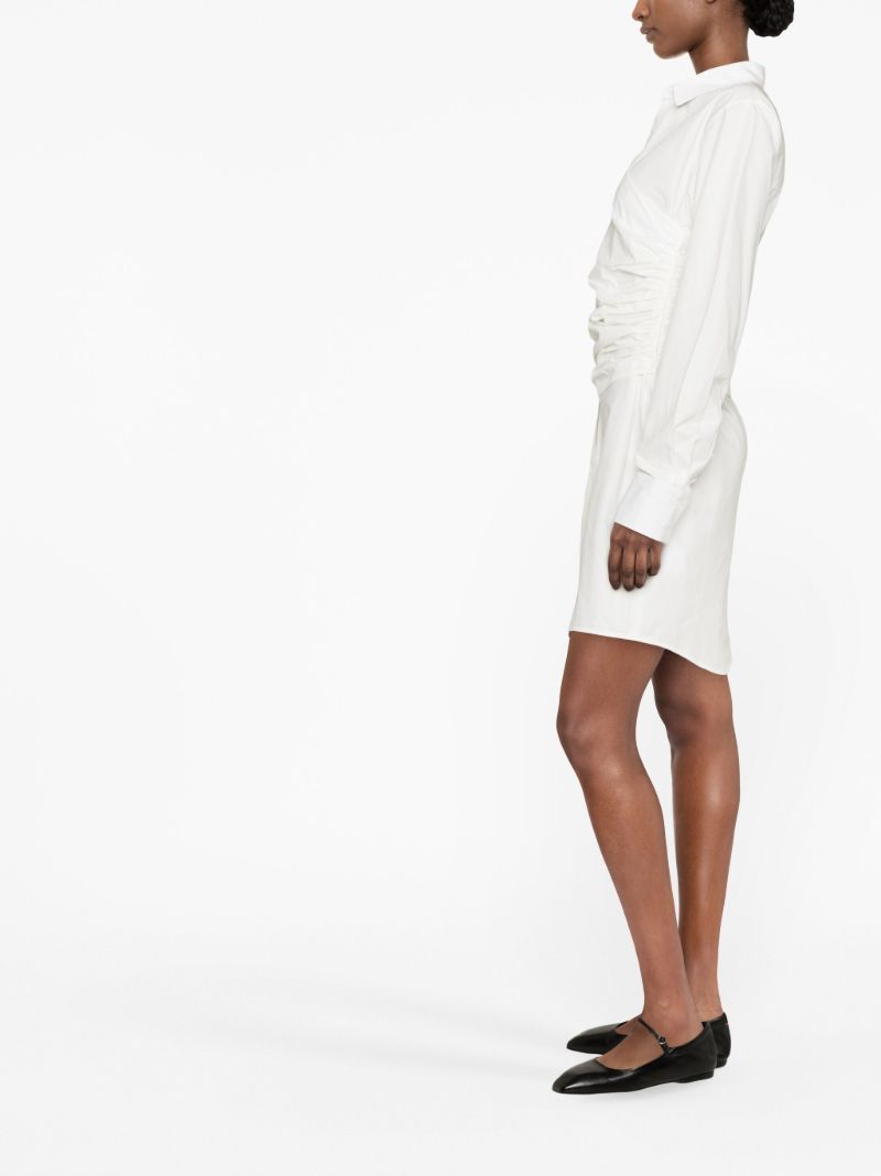 White Wrap Cotton Dress