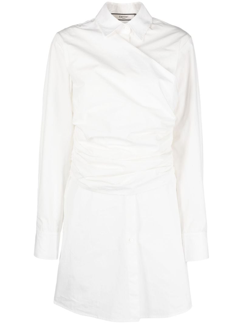 White Wrap Cotton Dress