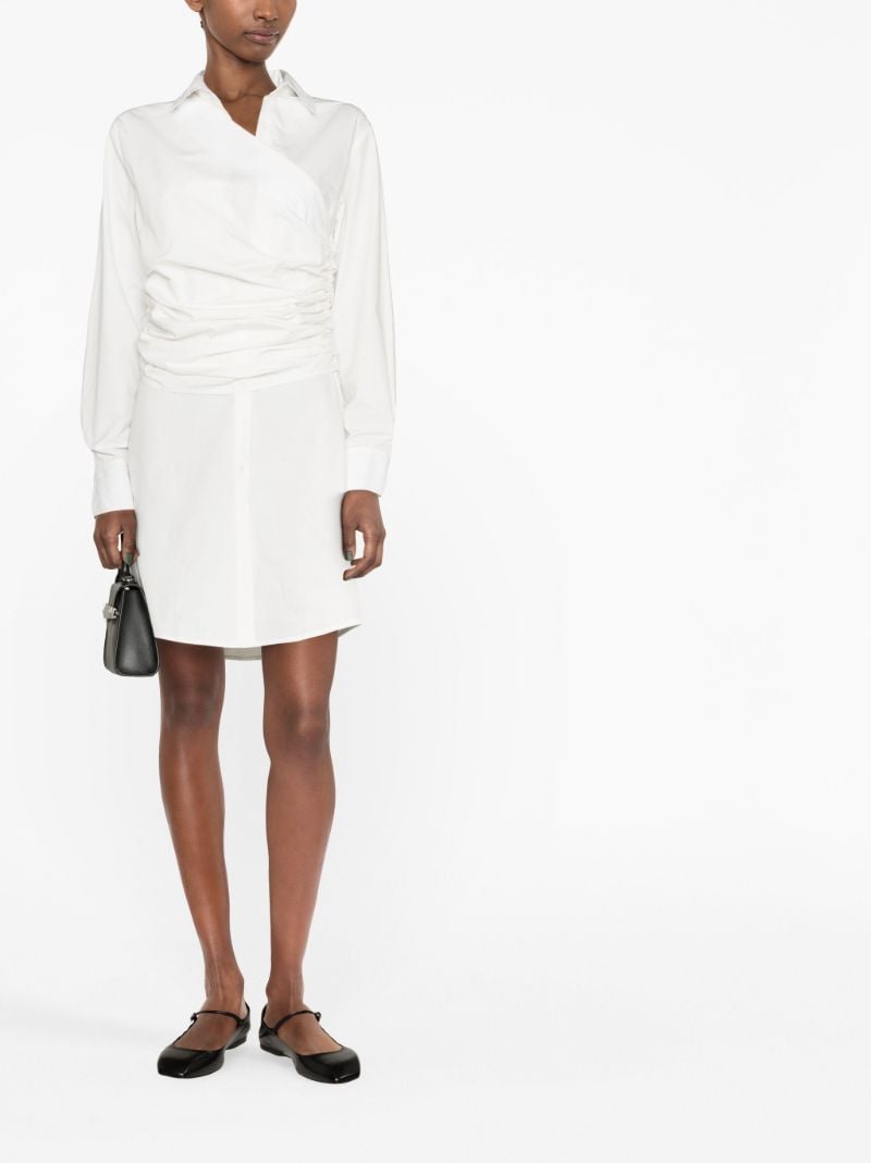 White Wrap Cotton Dress