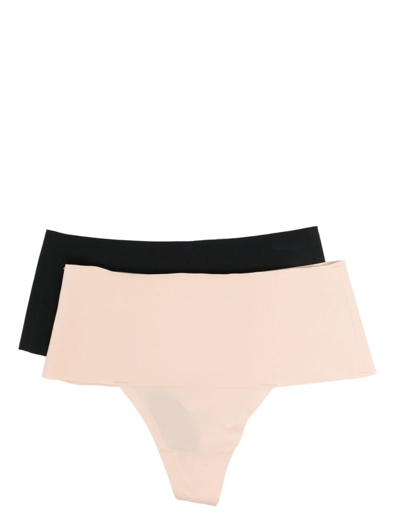Black and Beige Undetectable Thong Set