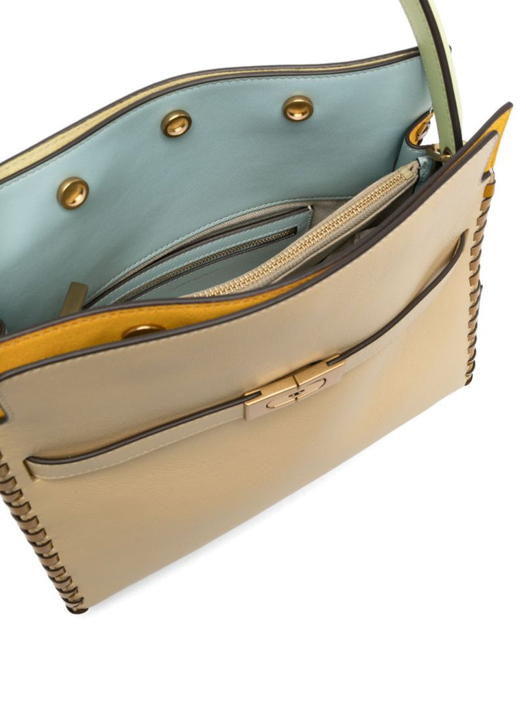 Neutral Lee Radziwill Whipstitch Tote Bag