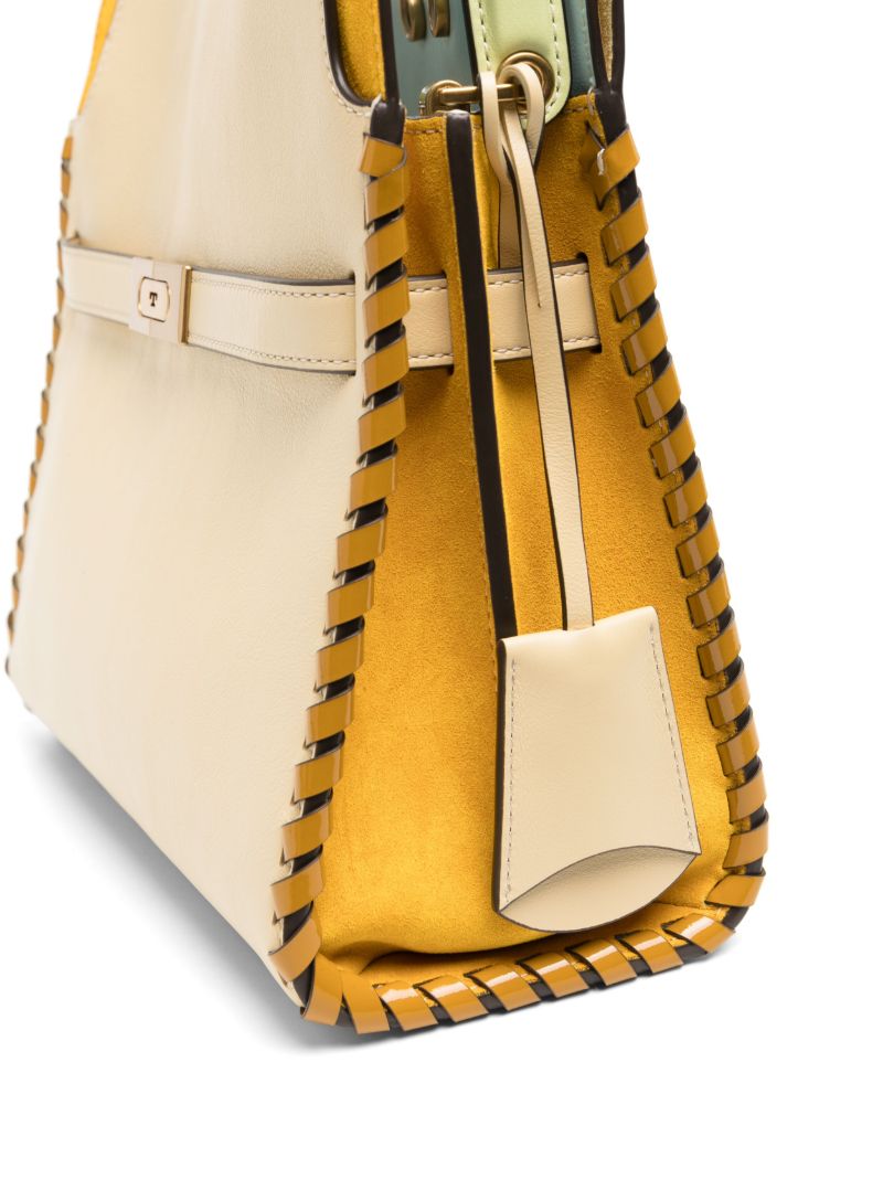 Neutral Lee Radziwill Whipstitch Tote Bag