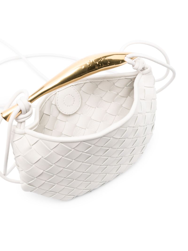 White Sardine Mini Leather Shoulder Bag