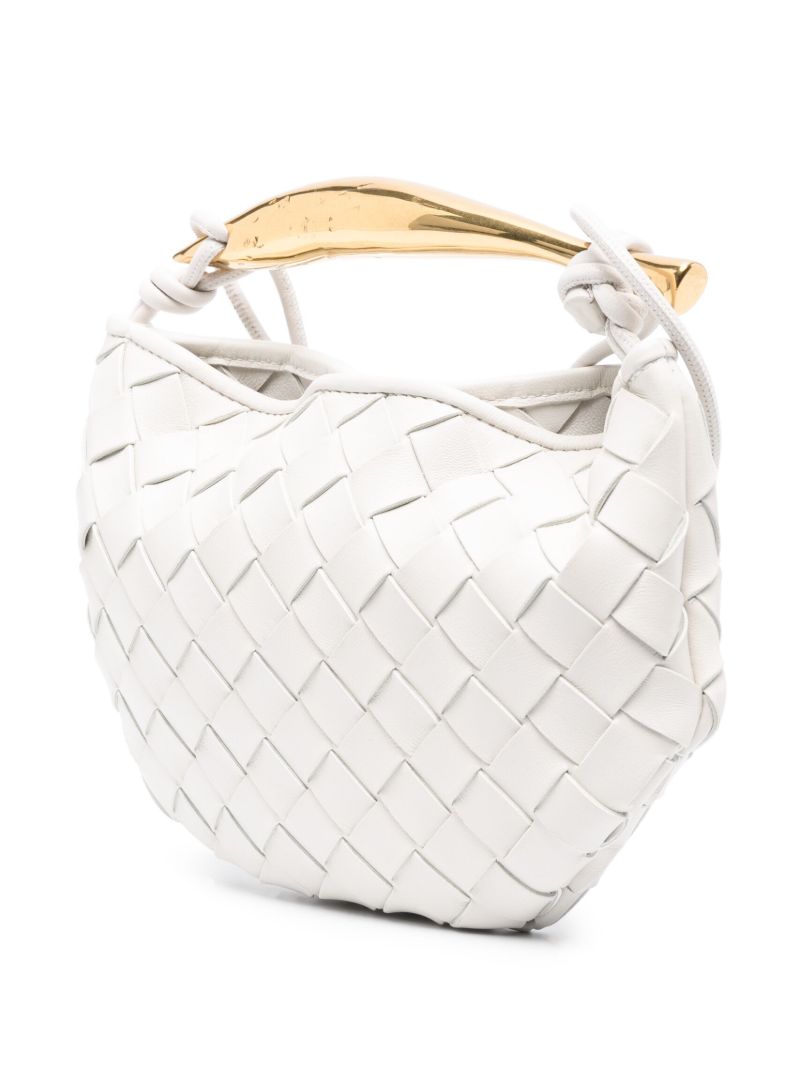 White Sardine Mini Leather Shoulder Bag